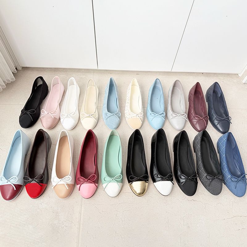 Free Shipping Mesh Flats Designer Ballerine Shoes Classic Women Bow Sandals Slides Fashion Ballet Flat Summer Party Dress Shoes 1057 - 1 of 8