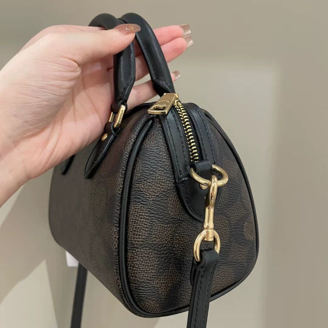 Designer Bag Crossbody Bag Luxury Bag Classic Signature Canvas Boston Handbag Detachable Shoulder Strap Portable Handle Purse Vintage Style Ladies Shoulder Bag - 4 of 8