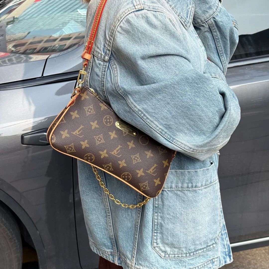 10A Top quality Designer Bag Fashion pochette Liv bag Shoulder bag women Leather Embossed bag Old Flower Handbags Designer purse - 9 of 9
