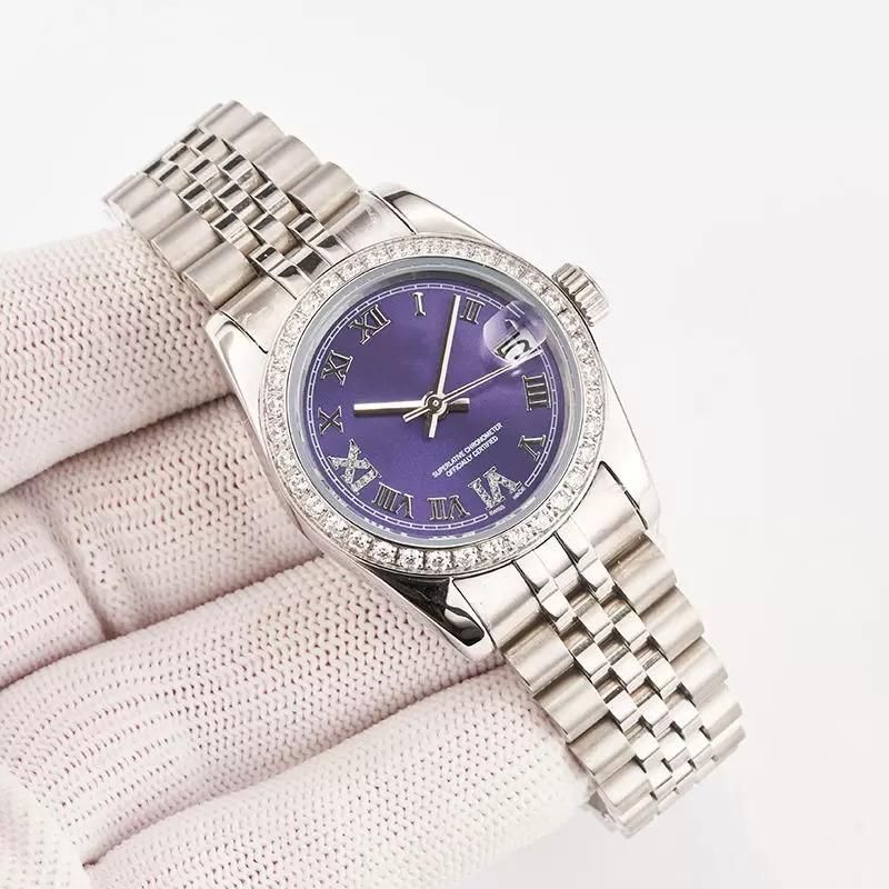 Womens watch Luxury Limited Edimted designer mechanical automatic watches Movement 28mm diamond watch Stainless Steel wristwatches - 7 of 8