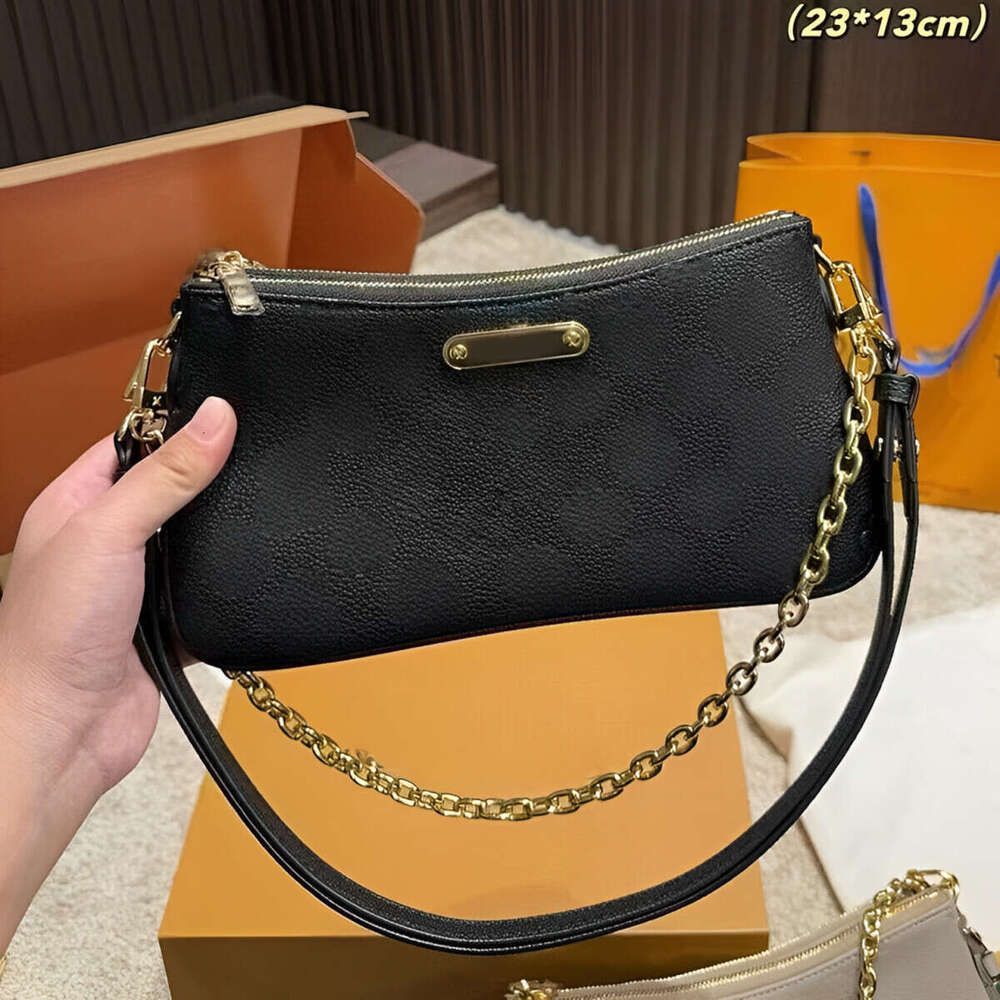 Denim Hobo Designer Shoulder Bags Women's Handbags Totes Leather Trim Casual Chain on The Wallets Fashion Light Blue Liv Tote New - 7 of 8