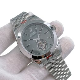 U1 Rolex Milgauss Label Noir Tourbillon 40MM Automatic Stainless Steel Watch Bezel Men's Watch Sapphire Glass Case New