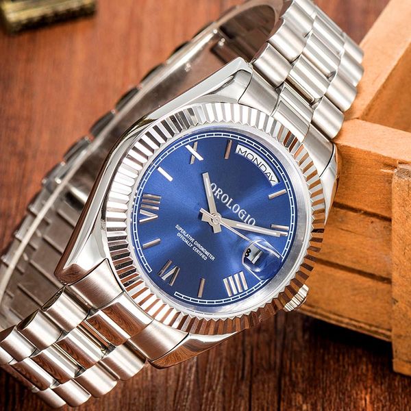 montre de luxe Mens Watches 41mm Automatic Movement full Stainless Watches 2813 Mechanical watches Luminous - Watches - huaqiangbeibuy