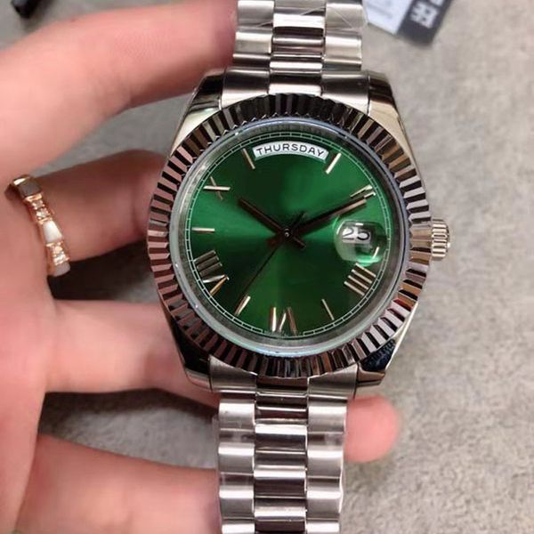 U1 Factory St9 Steel News Men Watches Green Dial Automatic Mechanics 41MM Sapphire Glass Stainless mens watch - Watches - huaqiangbeibuy