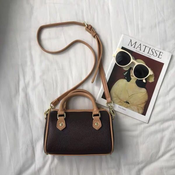 Wholesale new mini boston bags Canvas genuine leather lady messenger bag phone purse fashion satchel nano pillow shoulder bag handbag - Bags, Luggage & Accessories - huaqiangbeibuy