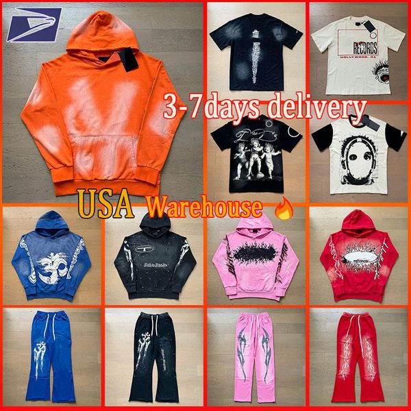 Designer t shirt men hoodie graphic tee for men womens hippie short sets Y2K vintage hoodies and pants streetwear washed classic men's clothing us size S-XL - Apparel - huaqiangbeibuy
