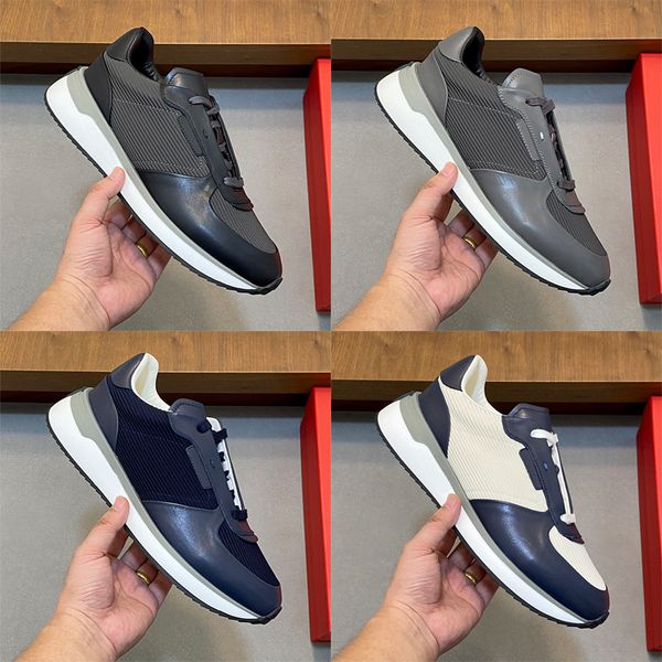 Designer Stylish Men Calfskin Comfortable Sneakers Gancini Men Low Top Sneakers Lightweight Low Top Sneakers Stylish and Versatile Skate Shoes 1041 - Shoes & Accessories - huaqiangbeibuy