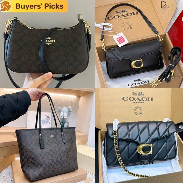 1:1 Correct Emblem teri shoulder bag Designer Handbag New Styles Metal Chain Underarm Bag Tabby Luxury Handbag High-Quality Classic Women's Leather Crossbody Bag - Bags, Luggage & Accessories - huaqiangbeibuy