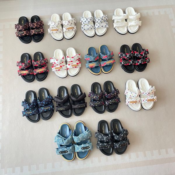 Louis Vuitton x Takashi Murakami Chinelo Pool Pillow Platform Slide Sandals For Women Thick Non Slip Sole Casual Outdoor Beach Vacation Slippers Multiple colors - Shoes & Accessories - huaqiangbeibuy