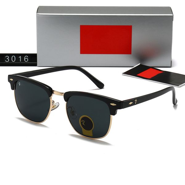 2026 Designer Sunglasses for Womens Mens Outdoor Sunglasses Shades Fashion Goggle UV400 Eyewear Classic glasses 3016 Male Sun Glasses Metal Frame gift With Box - Bags, Shoes & Accs - huaqiangbeibuy