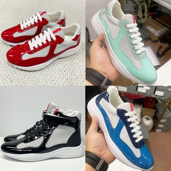 Plus Size EU49 Americas Cup Sneakers 2026 New Colours Designer Casual Sport Shoes Men Women Trainers Patent Leather Mesh Shoes Lace-Up Outdoor Shoes 53 - Shoes & Accessories - huaqiangbeibuy