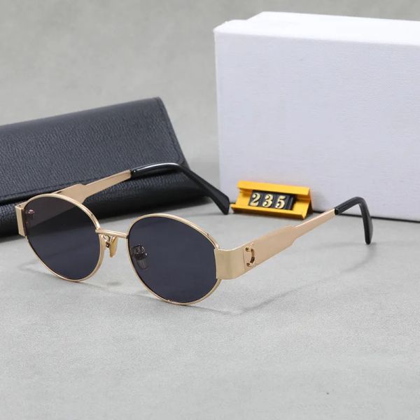 Designer Sunglasses For Women Designer Glasses Ladies Sunglass Metal Full Frame Mirror Woman With Box High Quality - Bags, Shoes & Accs - huaqiangbeibuy