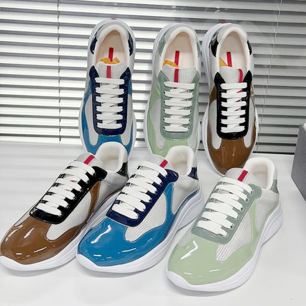 New Men Women Americas Cup Sneakers Designer Mesh Sport Shoe Retro Multicolor Lace-up Casual Shoes Outdoor Runner Trainers Daily Footwear 53 - Shoes & Accessories - huaqiangbeibuy