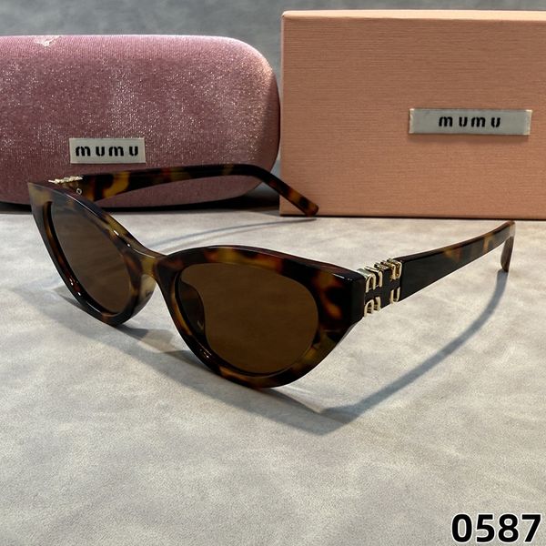 MU Designer Sunglasses For Women UV400 Protection Glasses Black Brown Transparent Tortoise Mens MM Clear Frame Cat Eye Luxury Sunglasses Daily Beach Outdoor - huaqiangbeibuy