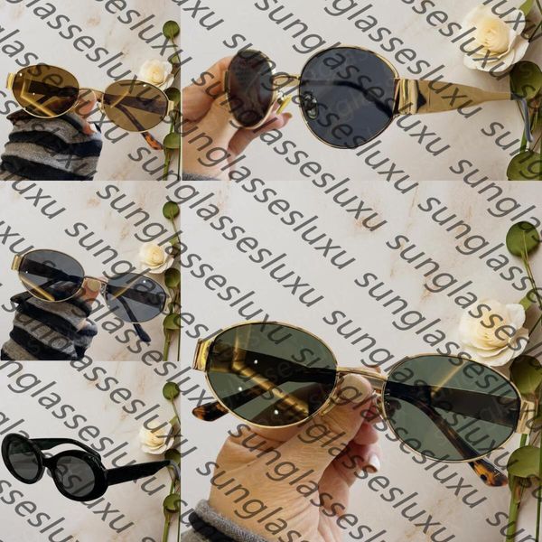 Fashion Luxury designer sunglasses for womens men glasses same Sunglasses as Polarize beach street photo small sunnies metal full frame with brown box sonnenbrille - Fashion Collection - huaqiangbeibuy