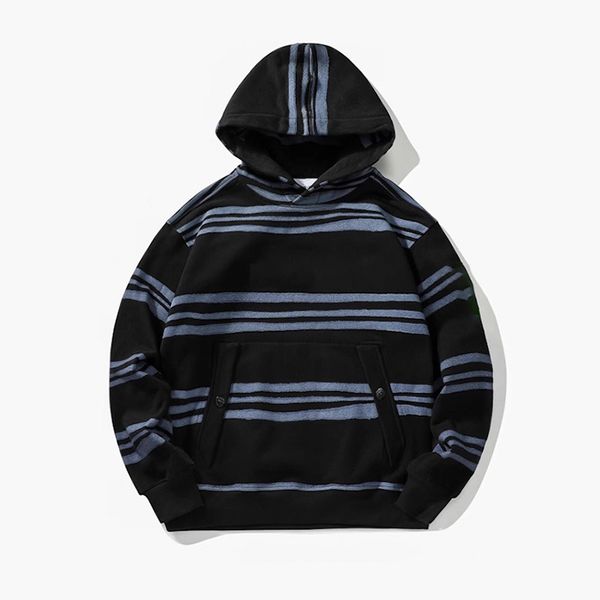 Topstoney Designer Hoodies Spring Mens Striped Hoodie Cotton Super Large Hoodie Long Sleeve Street Clothing Fashion Top Jumper - Apparel - huaqiangbeibuy